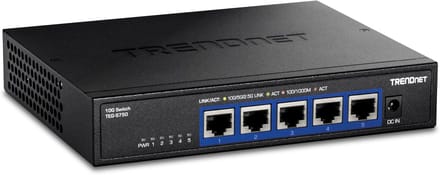 5-poorts 10G-schakelaar met 100 Gbps schakelcapaciteit - Ondersteunt 2.5G/5G-BASE-T-verbindingen
