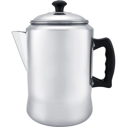 Cafetière Percolateur en Alliage d'Aluminium Bouilloire à Thé Dessus de Cuisinière avec Couvercle white