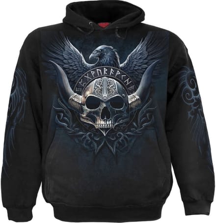 Spiral Odin's Warrior Heren Trui met capuchon - zwart - XL
