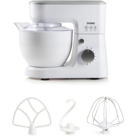Domo DO9241KR - Keukenmachine - 600W - 4L - Incl blender - Wit