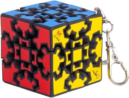 Mini Gear Cube - Puzzel Sleutelhanger - Hersenen Trainen - Compact Draai Ontwerp - Zakformaat