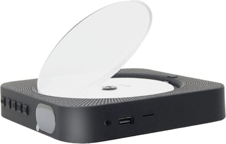 Somstyle Draagbare CD Speler met Speaker - Wall Mount - Bluetooth - 3.5 MM Aux - CD / CD-R / CD-RW - Met Radio - Zwart