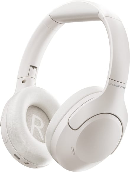 Xssive H11 Draadloze Over-Ear Koptelefoon met Active Noise Cancelling & Transparency Mode - 60+ Uur Batterij - 9 EQ Modi & ANC - Wit