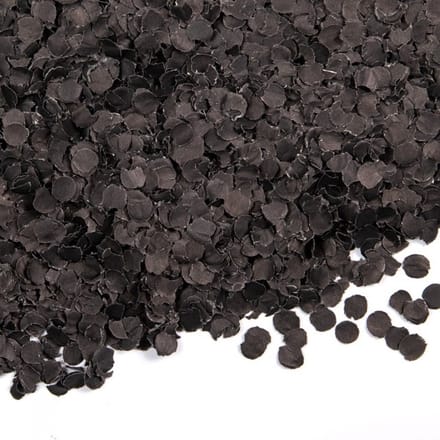 Wefiesta Confetti 100 Gram 1 Cm Papier Zwart