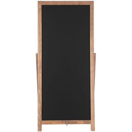 Update Display Krijtbord staand FLOOR, inklapbare rugleuning, te labelen, MDF, beuken, B 440 x H 1020 mm