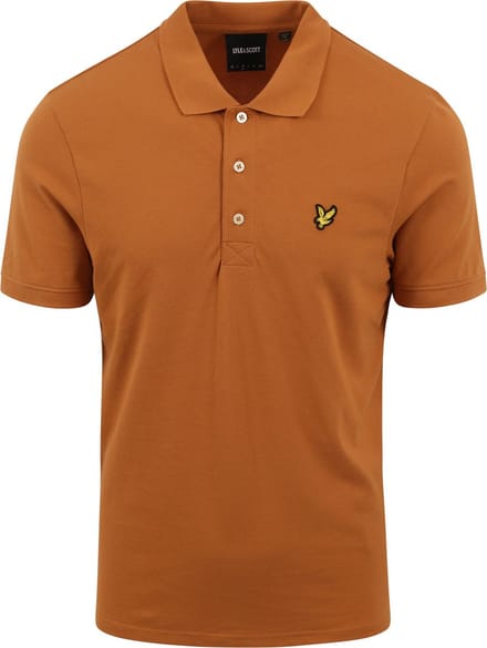 Lyle and Scott Polo Plain Oranje - Maat M - Heren