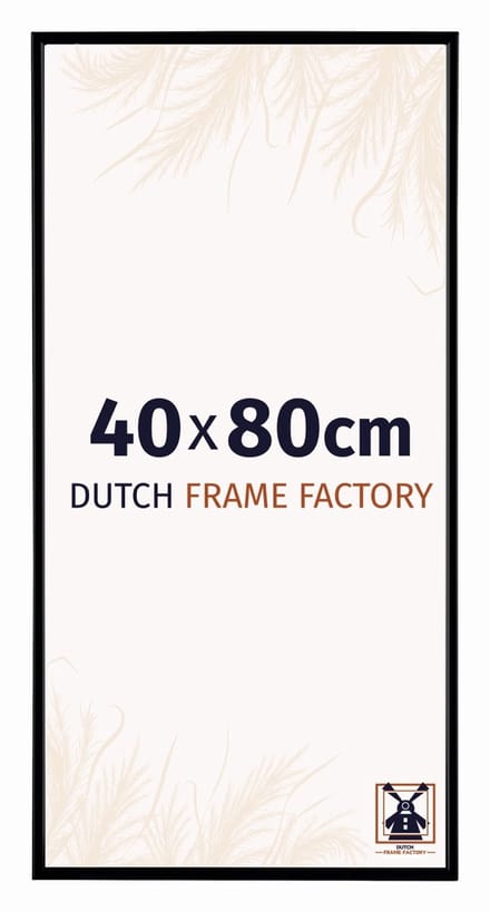 Fotolijst 40x80 cm - Kunststof - Zwart Mat - Easy