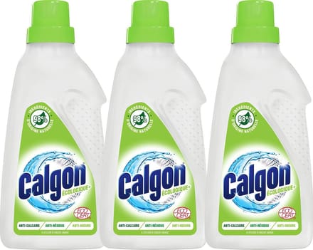 Calgon - Wasmachinereiniger - Gel - Ecologisch+ - 15wb/750ml x 3