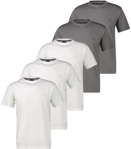 LERROS Heren t-shirt 5 pack Basic