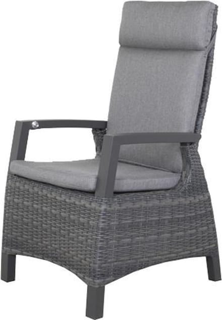 Darwin wicker verstelbare tuinstoel - antraciet