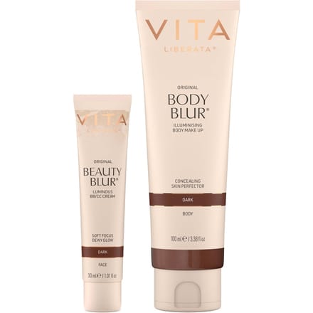 Vita Liberata Body Blur & Body Tanning Brush Bundle (Various Shades) - Dark