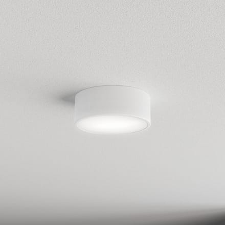 TEMAR LIGHTING Plafondlamp Cleo, Ø 20 cm, IP54, wit, metaal, E27