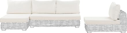VARALLO - Set kussenhoezen voor buiten - Gebroken wit - Polyester