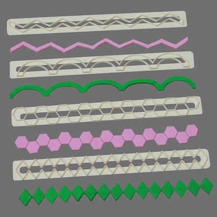 FMM Uitsteker Straight Frill nr. 5geometrisch