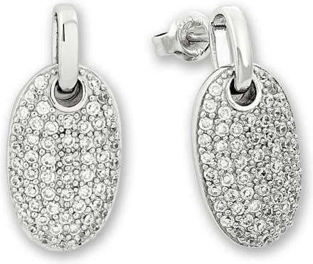 Orphelia  ZO-5808 - Oorhangers - Zilver 925 - Zirkonia - 2.5 cm