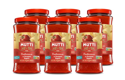 Mutti Pastasaus Parmigiano Reggiano 6 x 400 gram