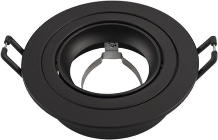 Ledvion - LED Inbouwspot Tokyo - GU10 - Zwart - Ø92 mm