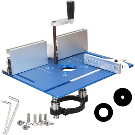 C8 Graveermachine Omgekeerde Plaatset Aluminiumlegering Freesvlakplaat met Rugleuning en Duw blauw