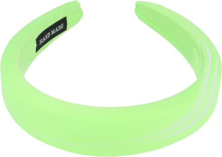 Haarsoires Haarband Diadeem 3cm – Dik Gevuld – Effen Kleur – Handmade – Lichtgroen