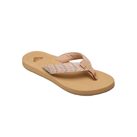 Roxy Porto Raffia Slippers Bruin EU 37 Vrouw