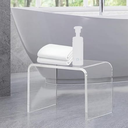 Moderne U-vormige Acryl Eettafel met Ronde Hoeken