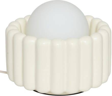 Atmosphera Lotta Wandlamp - Glas - Incl. lamp - Ø23xH20cm - Crème