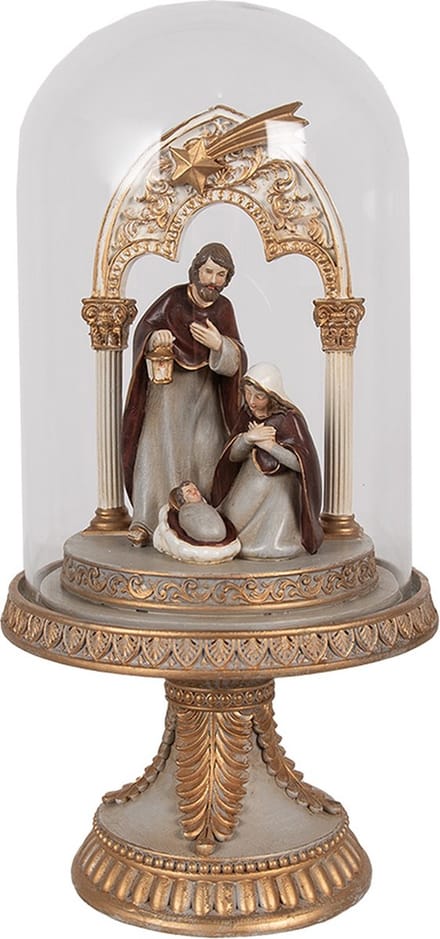 Clayre & Eef Stolp Kerstgroep 29 cm Goudkleurig Polyresin