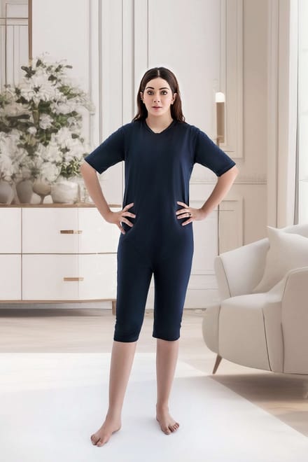 Body Hansop met rugrits - Hemd - Pyjama - Korte mouwen - Plukpak - Maat S