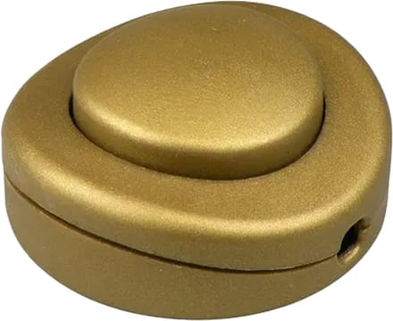 Vloerschakelaar 2P - Rond - 250V/2A - Voetschakelaar - Goud