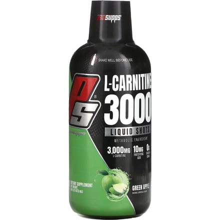 ProSupps, L-Carnitine 3000 Vloeibare Shot, Groene Appel, 16 fl oz (473 ml)
