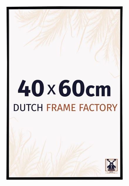 Fotolijst 40x60 cm - Kunststof - Zwart Mat - Easy