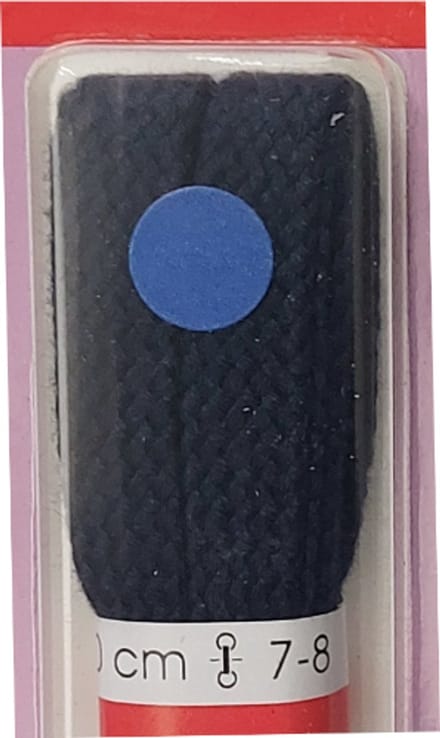 Ronilux Veter - Donker Blauw - Plat - Lengte 90 cm - Breedte 9 mm - Schoenveter