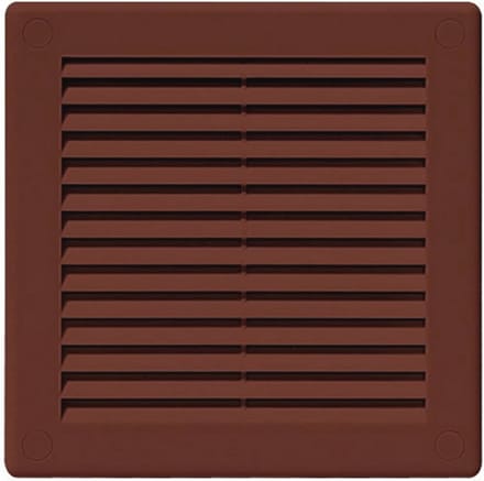 Ventilatie Grille Cover 150 x 150mm - Bruin ABS Kunststof