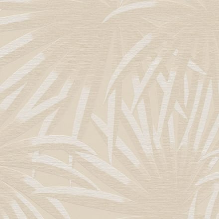 Natuur behang Profhome 393382-GU vliesbehang gestructureerd met bloemmotief mat beige wit 5,33 m2