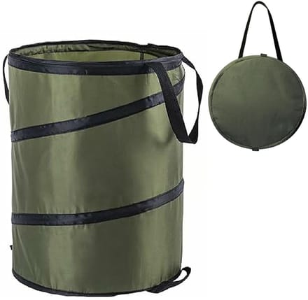 Dailygoods - Tuinafvalzak en Camping-afvalmand - Opvouwbaar 37L Bruin