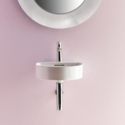 LAUFEN Val hand wash basin 40 x 42.5 cm with 1 tap hole, with overflow H8112810001041
