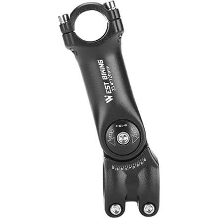 Tige de guidon de vélo réglable, Angle Variable de 60 degrés, en alliage d'aluminium, rehausseur de guidon de vélo de route 25.4-120mm