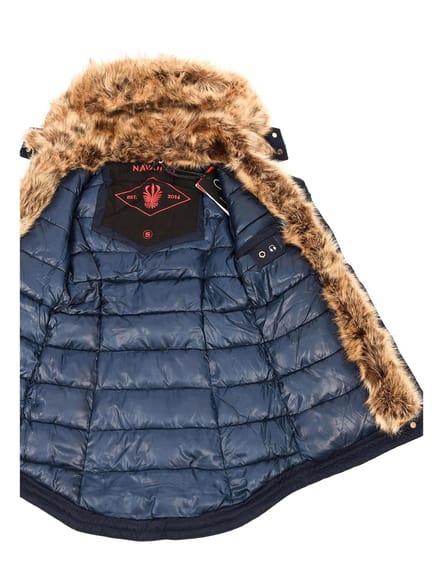 Navahoo Dames Winterparka Daria – Klassieker, Warm & Met Afneembare Bontkraag
