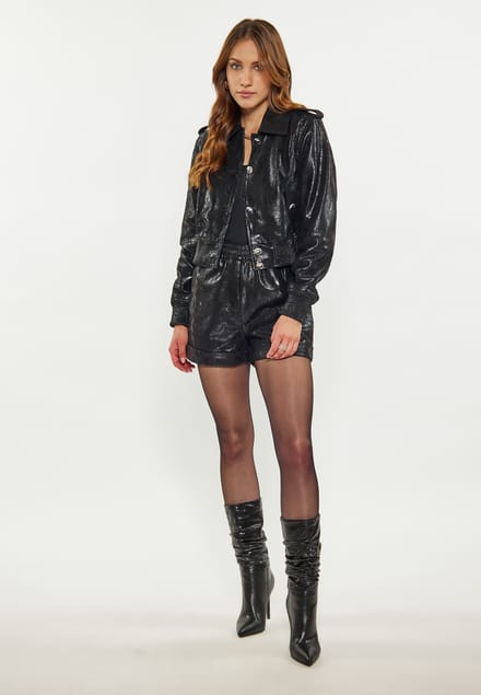 Faina Jas Dames Slang Zwart