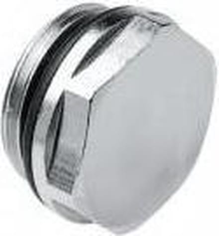 Bonfix Radiator Blindstop - messing vernikkeld 3/4 - met EPDM O-ring afdichting - buitendraad