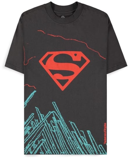 DC Comics Superman - Dark Grey son of Krypton Heren T-shirt - S - Grijs