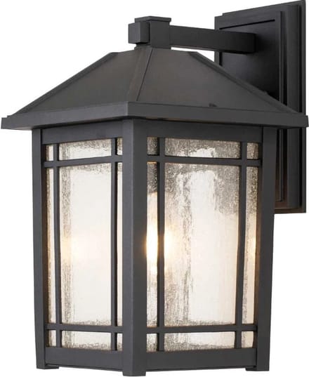 Quoizel LED Wand Buitenlamp Cedar Point | 1X E27 Max 60W | IP44 | Dimbaar | Black