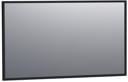 Brauer Onyx Spiegel - 120 cm - Rechthoekig - Zwart Geborsteld Frame