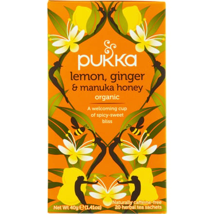 Thee Pukka lemon ginger & manuka honey 20 zakjes
