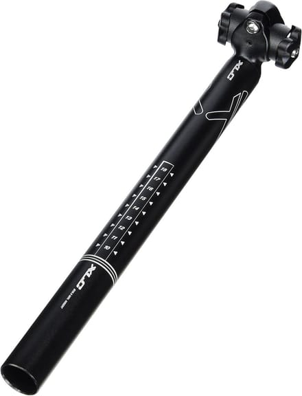 Zadelpen - Fietsonderdeel - Mountainbiken - Aluminium constructie - 49 cm lengte - Zwart