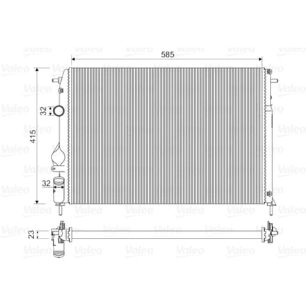 Radiator, motorkoeling VALEO 732866
