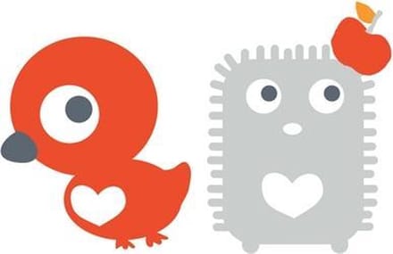 Egel & Eend - muurstickerset TiS Lifestyle