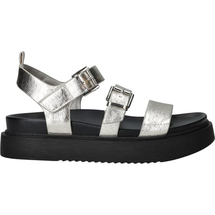 Tamaris Sandalen Plat Sandalen Plat - Zilverkleur - Maat 40