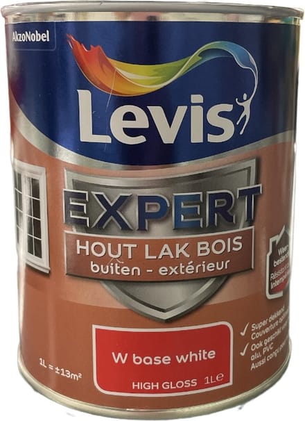 LV EXPERT HOUTLAK BUITEN HIGH GLOSS 1L  Wit