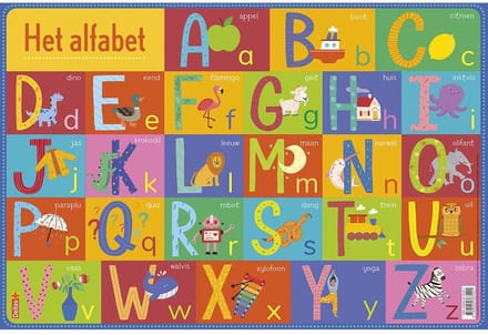 Educatieve onderleggers - Het alfabet